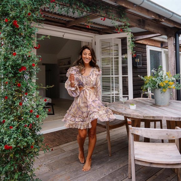 IXIAH Masaai Long Sleeve Cut Out Mini Dress RRP$550 - Picture 3 of 15